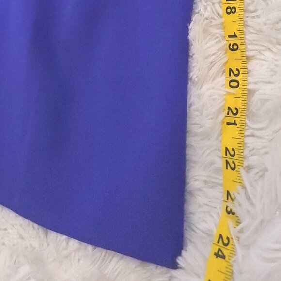 Casual Corner Purple/Gold Button Blazer & Skirt Set. Size 6P - Picture 11 of 16